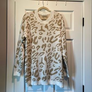 Goodnight Macaroon Leopard Sweater Dress